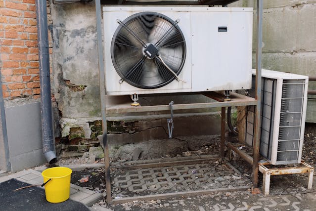 an outside fan of a cooling system